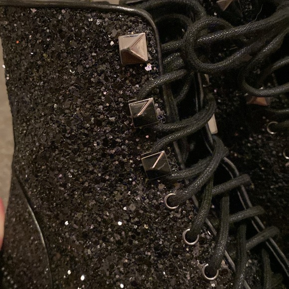 Michael kors Haskell glitter combat boots - Picture 7 of 11